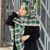 روسری نخی کاستوم طرح آسنات قواره 140 دور چرخ دوز مزونی سی تو