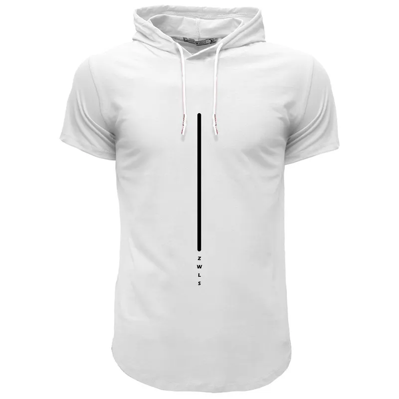 تی شرت کلاه دار مردانه مدل 00140261 سفید نخ اسپرت روزمره ساده