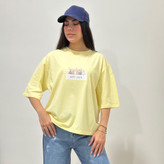 تیشرت بیسیک چاپدار نخ پنبه زنانه سایز 1، 2، 3
