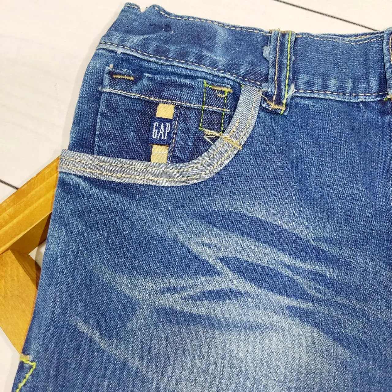 شلوارک جین بچگانه برند GAP مناسب دختر و پسر سایز 2 تا 6 سال