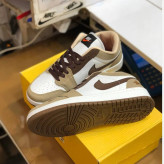 کفش اسپرت مردانه مدل جردن تراویس چرم صنعتی دور دوخت