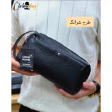 کیف دستی دوحالته مونت بلانک چرم وارداتی چهار زیپ