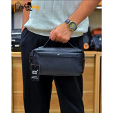 کیف دستی دوحالته چرم وارداتی مونت بلانک مدل دبل فیس 4 زیپ