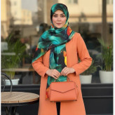 روسری نخی طرح ملورین ابعاد 140 در 140